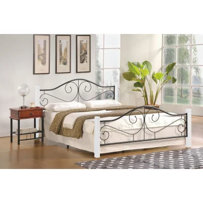 Bed VIOLETTA 160, WHITE / BLACK